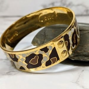 Coach Signature Ocelot Bangle Bracelet